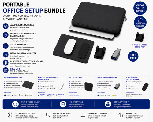 Portable office setup - office, bundle