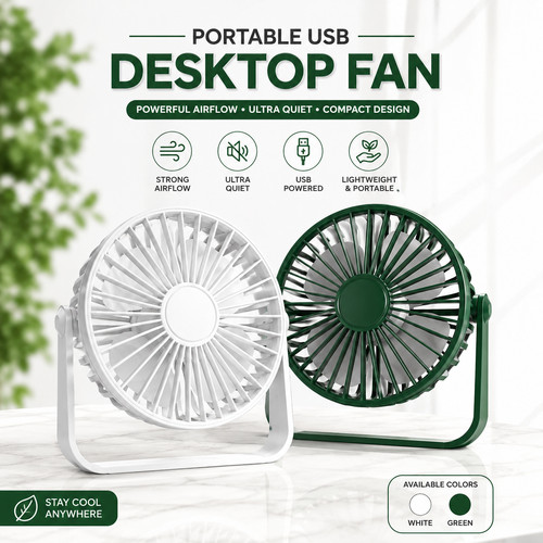 Portable mini desk fan usb - portable,