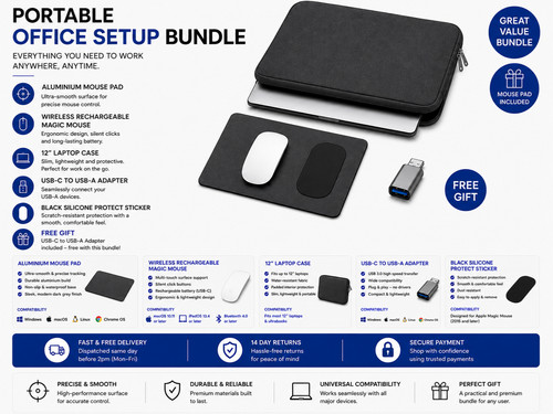 Portable office setup bundle - office,