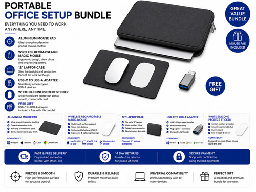 Portable office setup bundle - portable,