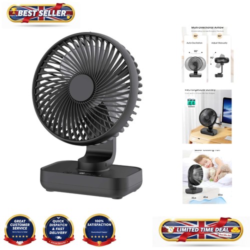 Rechargeable desk fan - rechargeable, silent