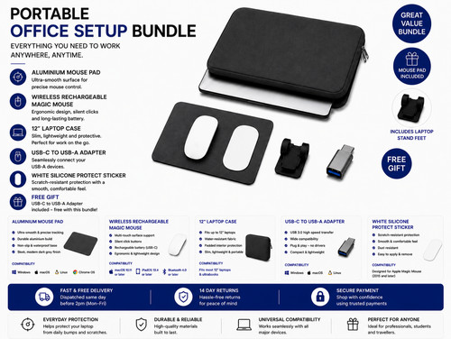 Portable office setup bundle - portable,