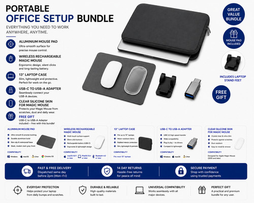 Portable office setup bundle - portable,