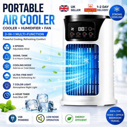 Portable table fan with water - fan,