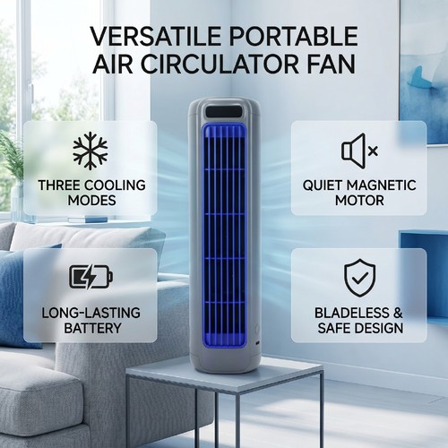 Portable fan speed led - fan, 3-speed