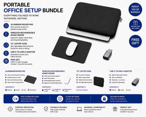Portable office setup bundle - portable,