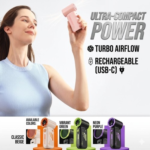 Turbo fan handheld - turbo, portable