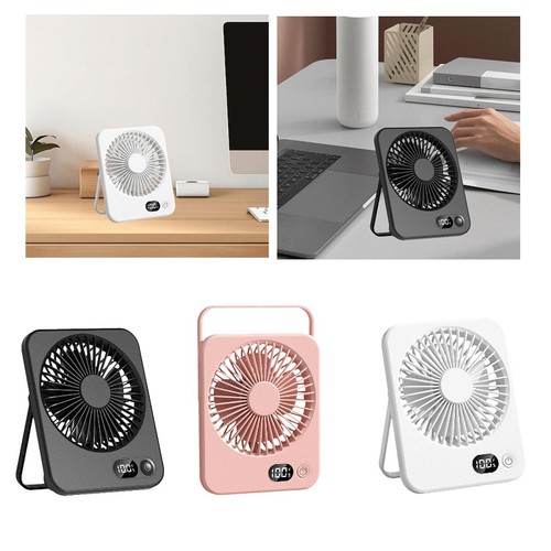 Silent desk fan - rechargeable, 5