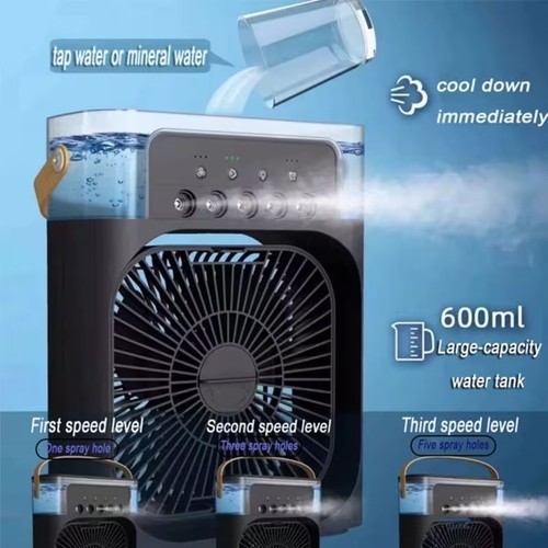 Portable air cooling fan - cooling, in
