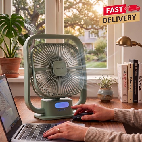 Portable rechargeable desk fan - rechargeable,
